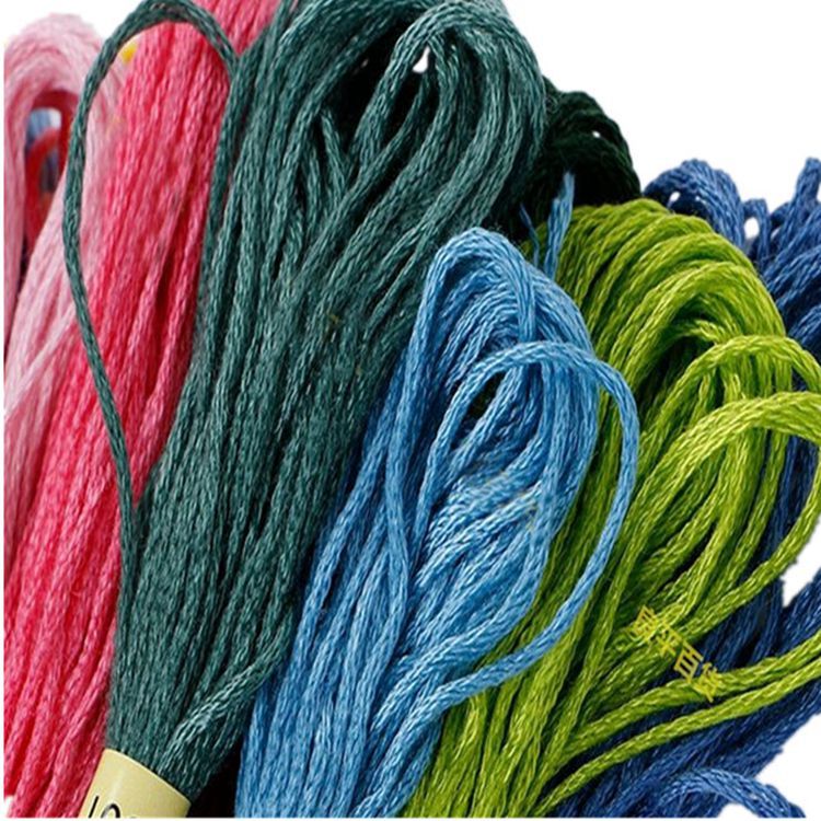 Cross-stitch thread matching, missing thread, supplementary thread, 50-color hand-woven thread, pure ecological cotton embroidery thread factory direct sales pic 6