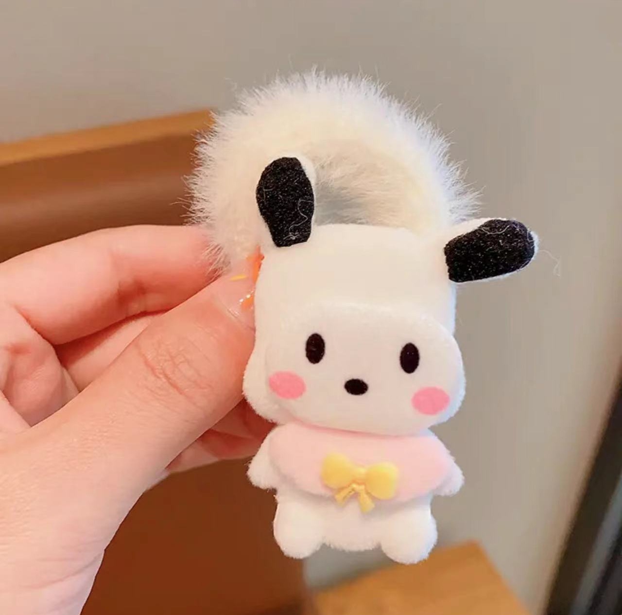 秋冬毛绒卡通发圈甜美可爱宝宝发夹超萌马尾头绳皮筋少女发绳发卡详情15