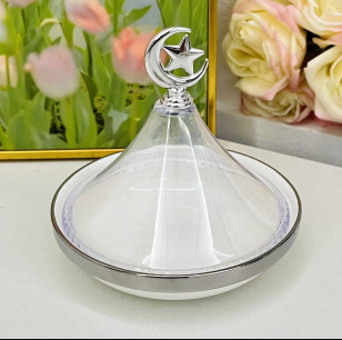 Light luxury home furnishings: multi-compartment fruit plates, dessert prints, covered bowls, European-style golden ceramic tea cups and plates, porcelain pic 14