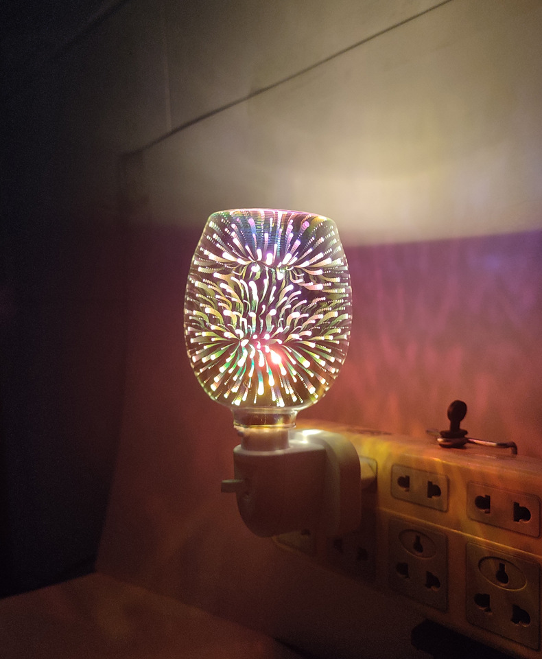 3D Glass aromatherapy wax melting lamp Night light, fresh air, home aromatherapy creative flameless electric wax melting device pic 12