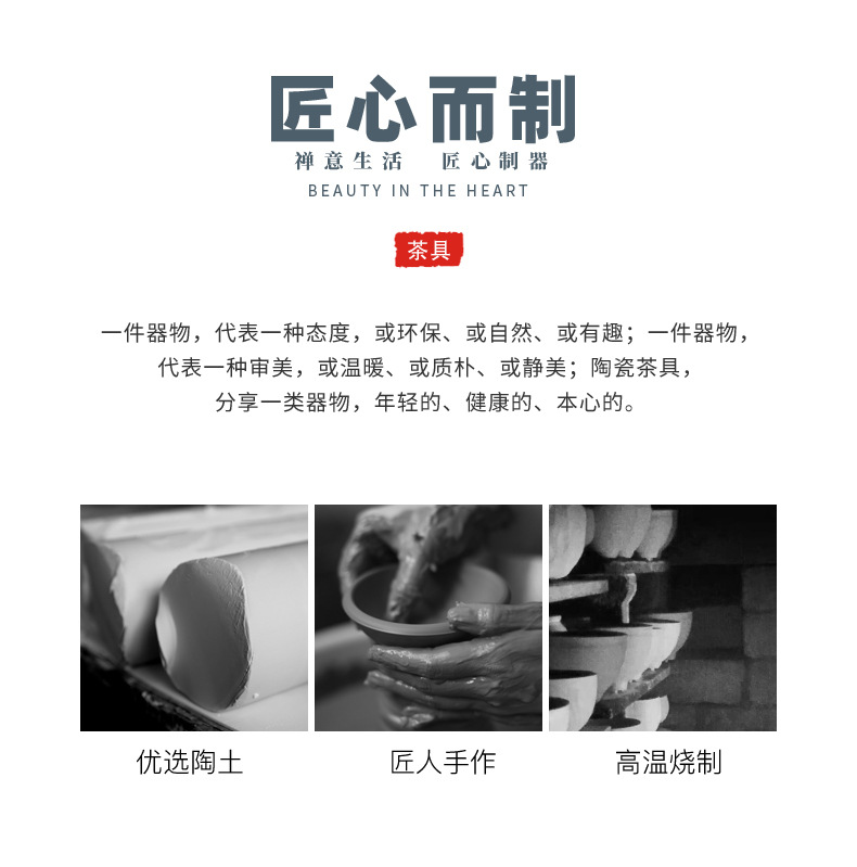 Wholesale travel tea sets, tea trays, household Gongfu tea sets, outdoor portable teapots, ceramic New Year gifts pic 5