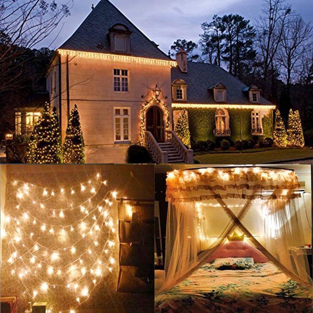 Factory in-stock LED light strings, outdoor waterproof exposed lights, wedding decorations, Christmas bar colored lights, cross-border hot sales pic 15