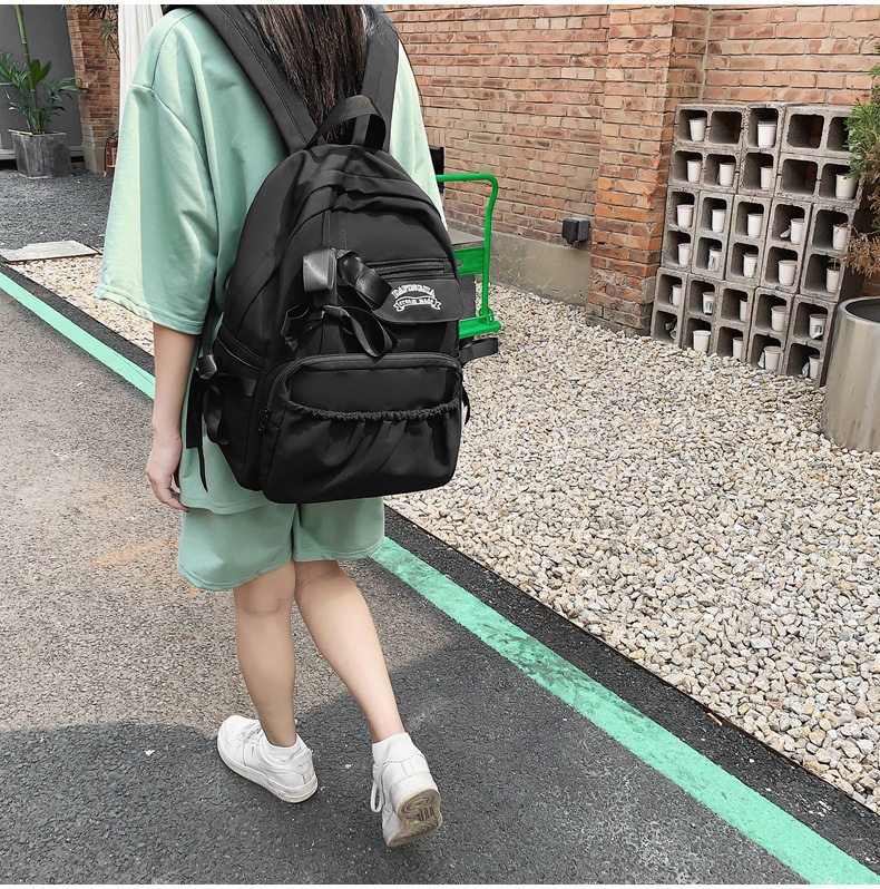 日系ins书包初中高中女生大学生高颜值双肩包蝴蝶结背包2023新款详情22