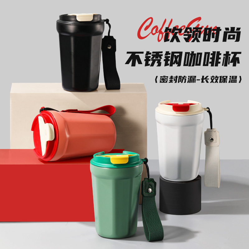 高颜值便携水杯保温杯不锈钢ins风简约男女学生可爱礼品保温杯详情3