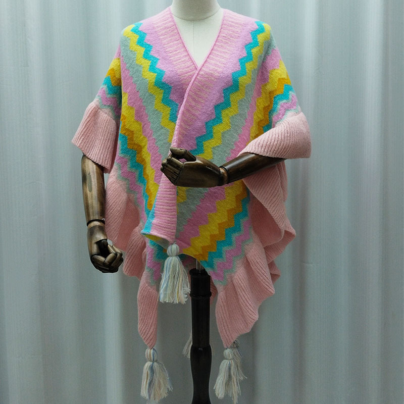 云南丽江大理旅游穿搭民族风披肩女西藏沙漠雪山拍照超大斗篷披风详情4