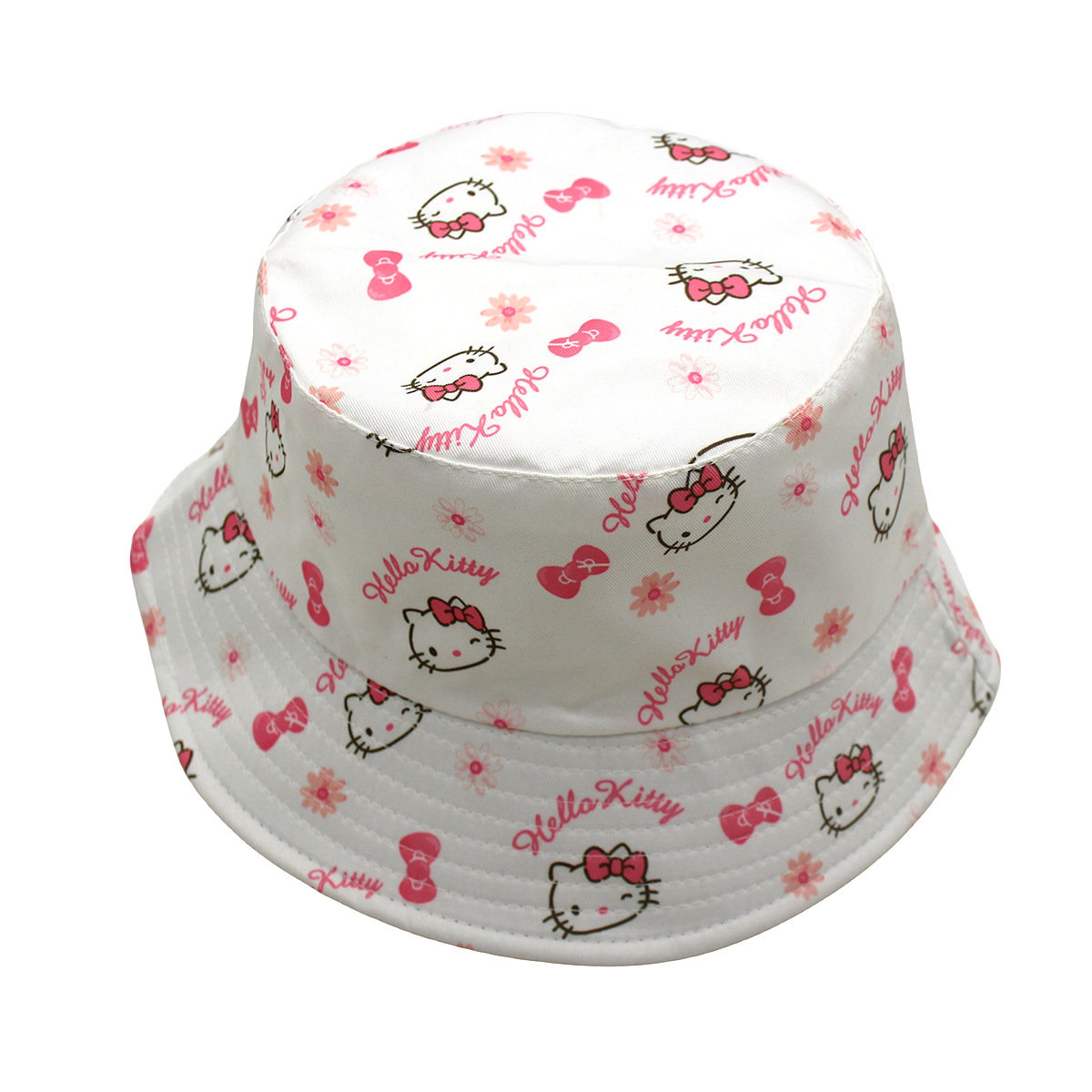 外贸新款库洛米双面戴卡通刺绣渔夫帽动漫周边印刷遮阳帽男女盆帽详情17