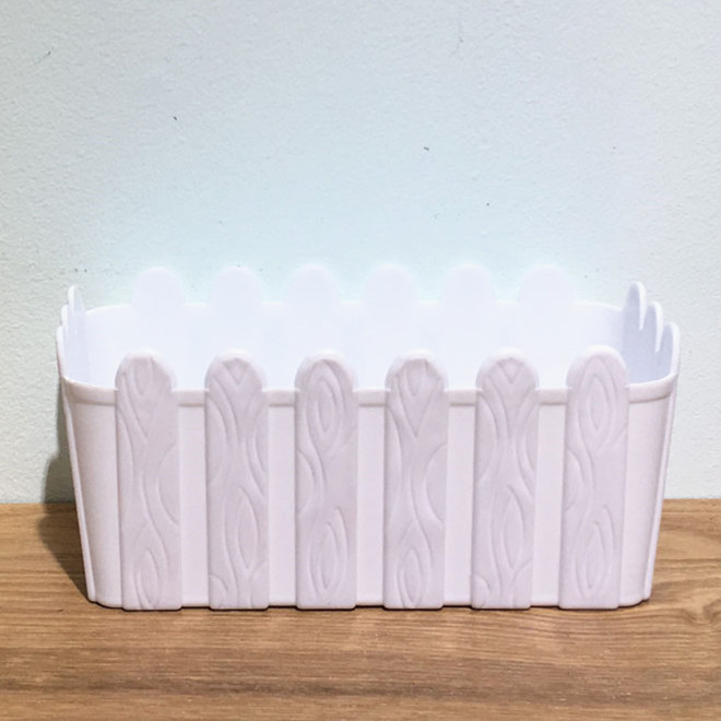 International rectangular plastic flowerpots for artificial plant fences are supplied by the manufacturer pic 1