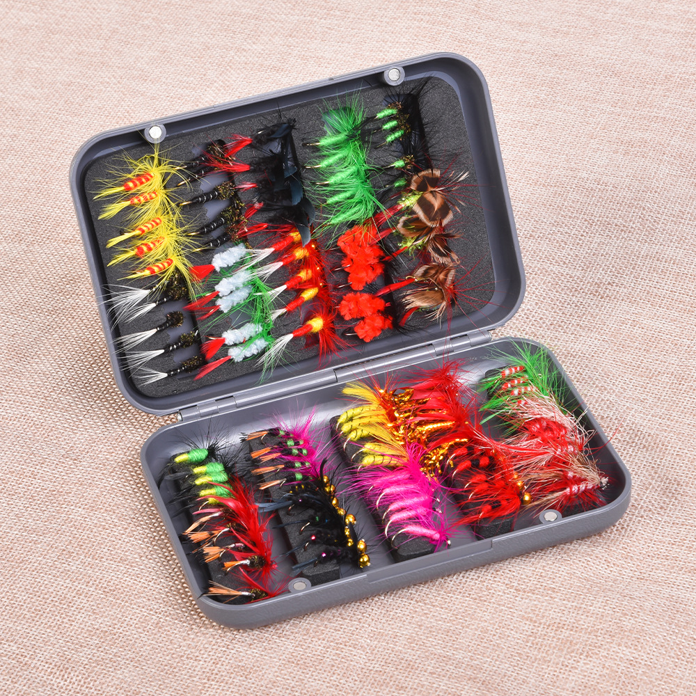 Leou 27955 multi-color mixed fly hook, butterfly imitation and bionic lure fishing hook, hardware fishing equipment premium pic 10
