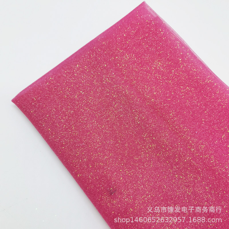 Gold-sprayed plain cloth, gold-powder net, gauze fabric, puffy skirt fabric, clothing, handicrafts, decorations, DIY flowers pic 8