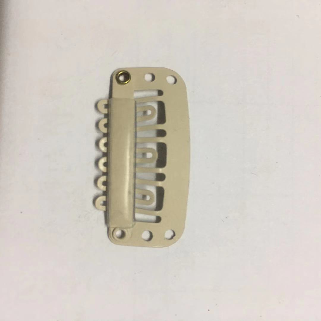 Hair extension clips, wig clips, elastic invisible clips 3.2CM, 6 teeth [Mingli Accessories] Factory direct sales pic 8