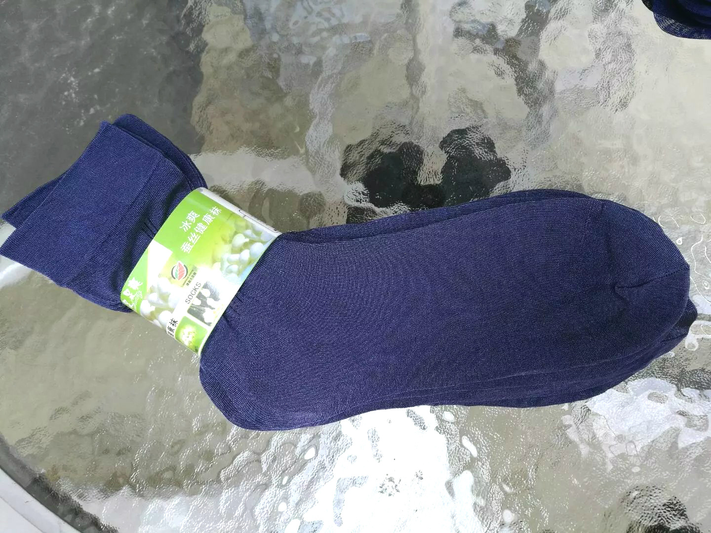 Verano hombre de color sólido medias de tubo corto calcetines negocios perla de terciopelo mercerizado moda calcetines de seda helada stand pic 9