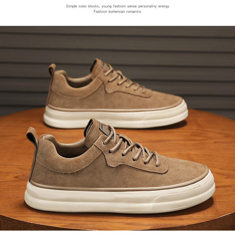 男鞋2024新款秋季复古休闲工作上班鞋子韩版百搭男士运动板鞋大码详情21