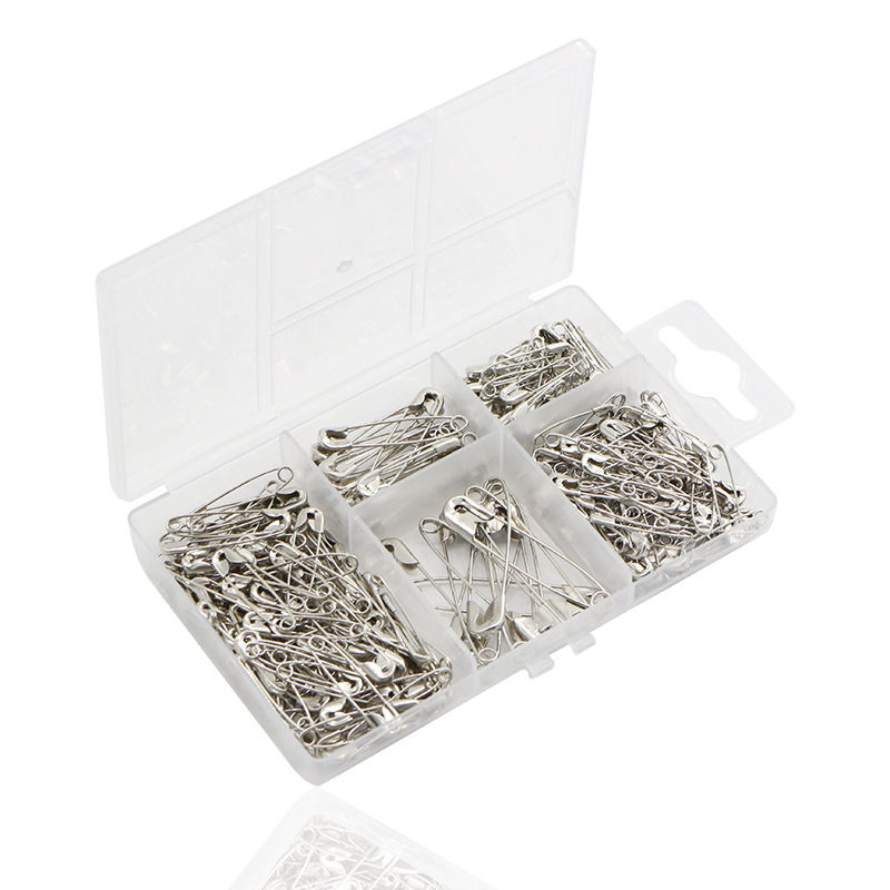 亚马逊新款250枚镀镍别针套装小尺寸家用装饰别针服装店扣针批发详情13