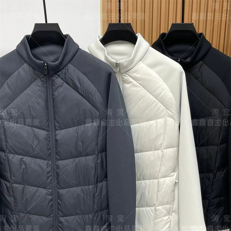 迪家张译同款90白鸭绒立领男士羽绒服运动休闲轻薄款羽绒外套男详情8
