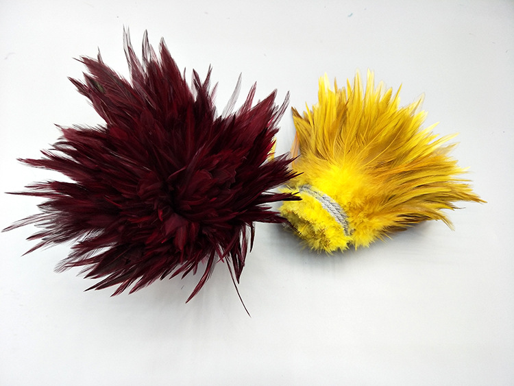 Hunan origin: 5-6-inch colorful chicken feathers, cat toys, dream catchers, hat flower accessories, DIY feathers pic 31