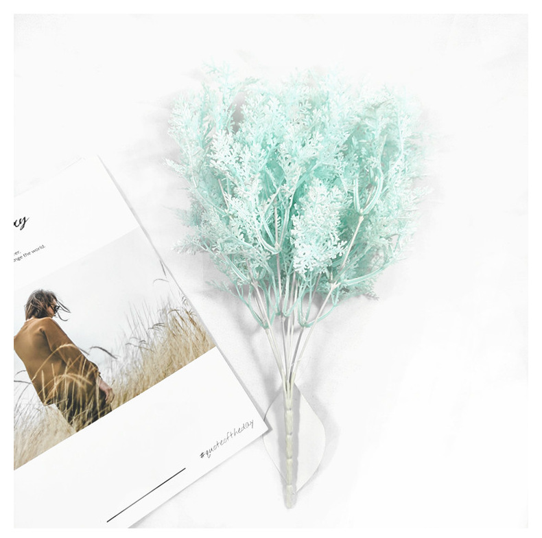 仿真7头迷雾花雾凇草喷色把束 婚庆仿真花植物家居装饰花厂家直销详情14