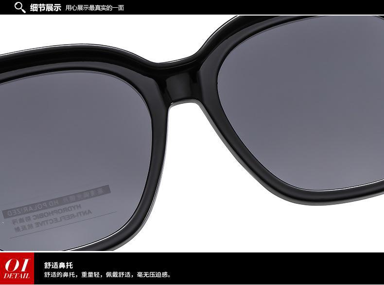 套镜近视太阳眼镜男款潮夹片偏光防紫外线男士司机开车专用墨镜女详情9