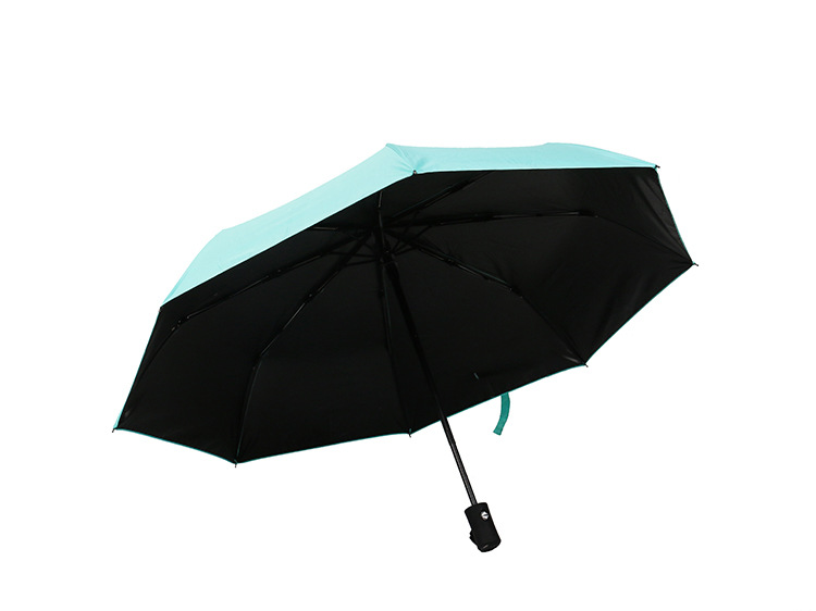 Creative water-blooming fully automatic umbrella, rain and sun dual-purpose three-fold umbrella, student sun protection and UV protection sun umbrella pic 17