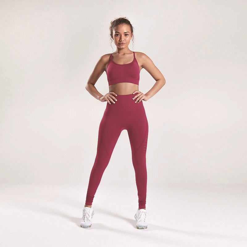 In-stock shark, popular seamless knitted peach-buttock yoga pants, fitness pants, and sexy peach-buttock leggings in Europe and America pic 6