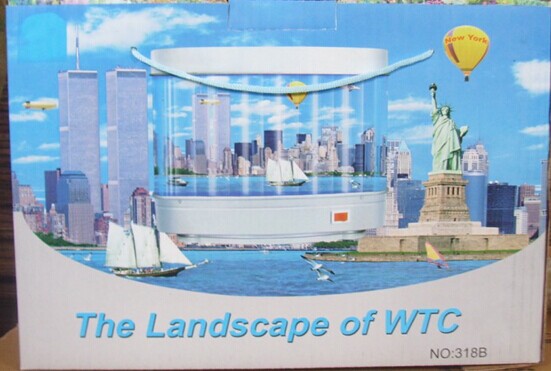 Mini electronic aquarium light fish tank landscape creative plug-in fish tank sea view light fish painting Light fish artist home decoration pic 20