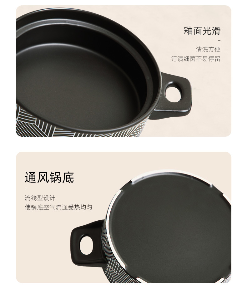 Red clay pot stew pot household gas stove special high-temperature resistant ceramic clay pot 煲仔饭 soup dry boiling pot pic 19