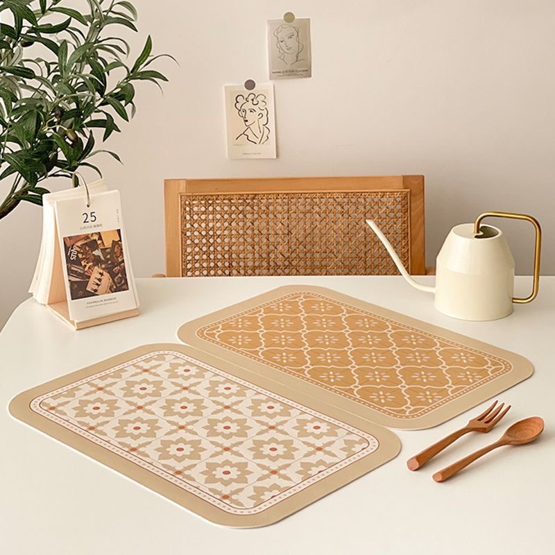 皮革餐垫西餐垫防水防油隔热垫防烫餐盘垫碗垫锅垫防滑桌垫ins风详情1