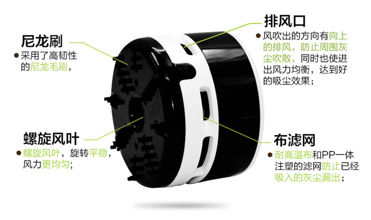 Astronomical 8050 Desktop Mini Vacuum Cleaner, creative cartoon home, office and car vacuum cleaner, desktop dust removal pic 34