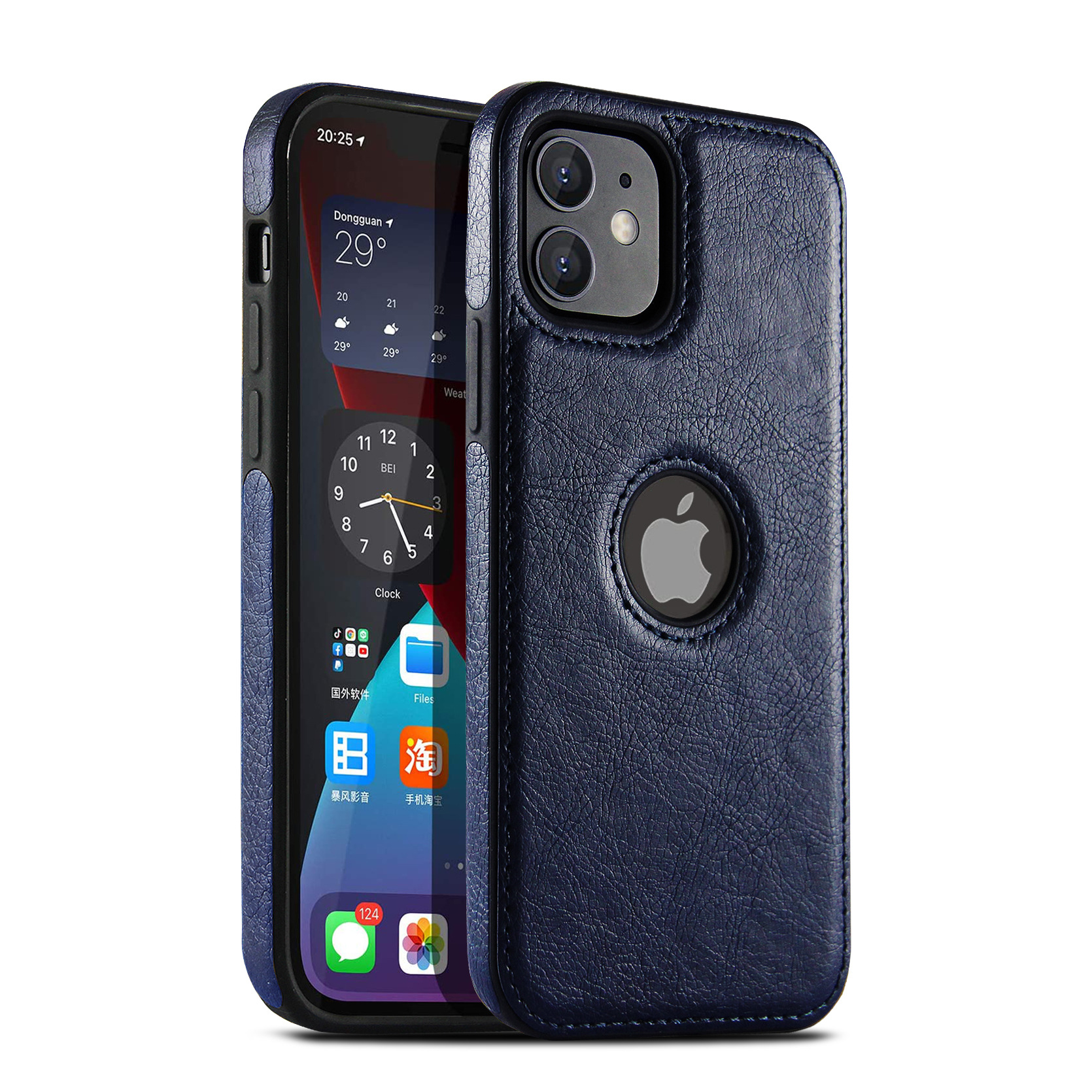 Suitable for car line leather texture splicing iphone14pro max phone case, Apple 12 full package protective case, ix soft case pic 5