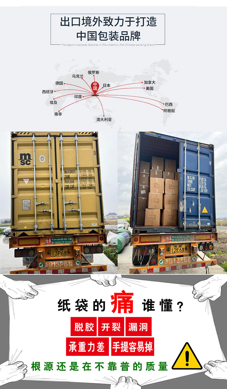 礼品包装袋 ins森系节日蝴蝶结丝带手提纸袋印花服装购物袋伴手礼详情15
