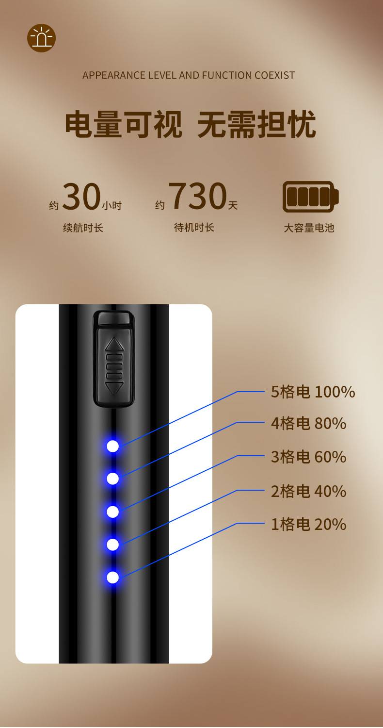 JLL897加长厨用点火器USB电子充电蜡烛煤气灶打火机点火棒点火枪详情15