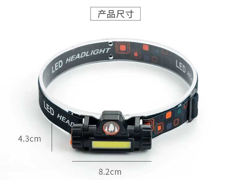 Headlamp, multi-functional high-intensity LED lamp, COB working waterproof, USB charging magnet, mountaineering and fishing headlamp pic 7