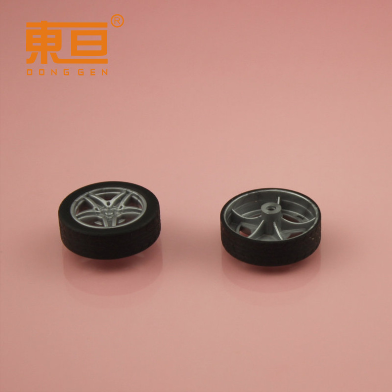 XJ252AH Star Silver rubber-coated wheels, rubber wheels, toy wheels, toy accessories, small technology parts pic 7