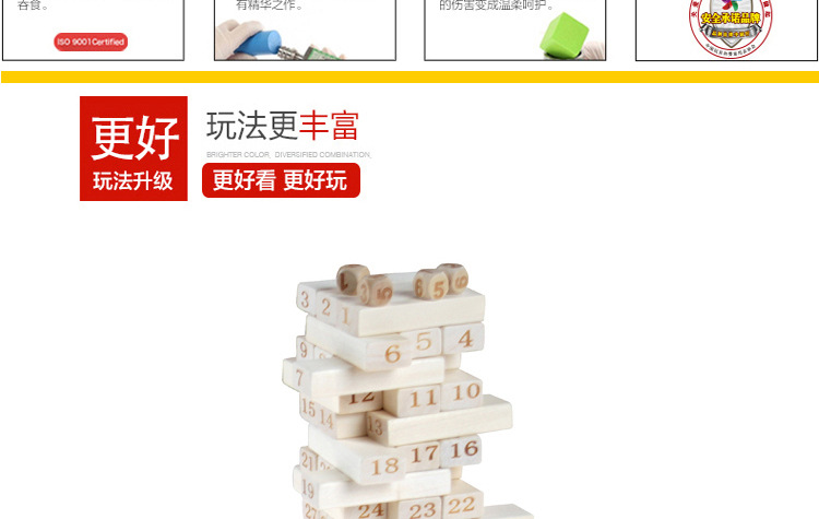 54粒叠叠乐数字叠叠高层层叠抽积木益智力儿童木制玩具成人桌游详情14