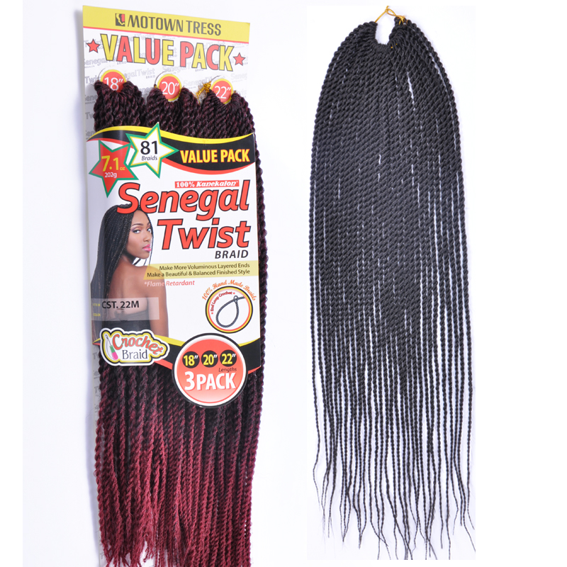 假发女长直发 黑人脏辫 Senegal braid hair 手搓辫长发详情14