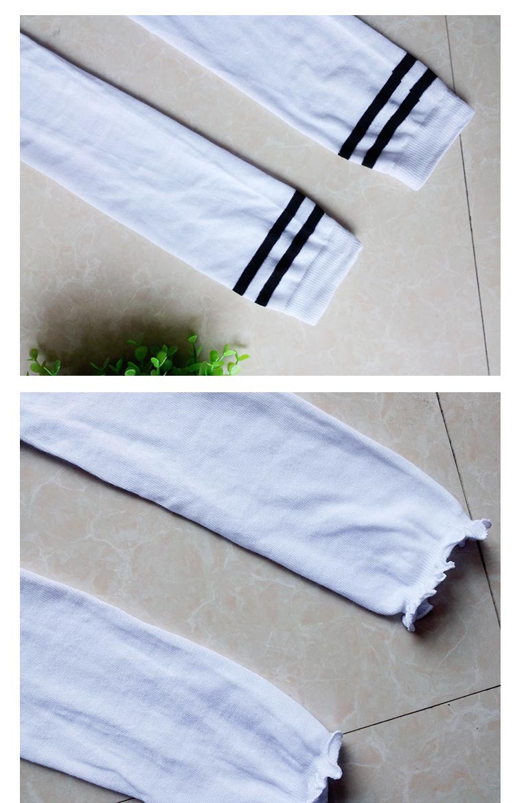 Spring and summer ultra-thin transparent sun protection thigh-high socks, knee-length knitted yoga, dance, cycling socks, air-conditioned room warmth and leg protection pic 17