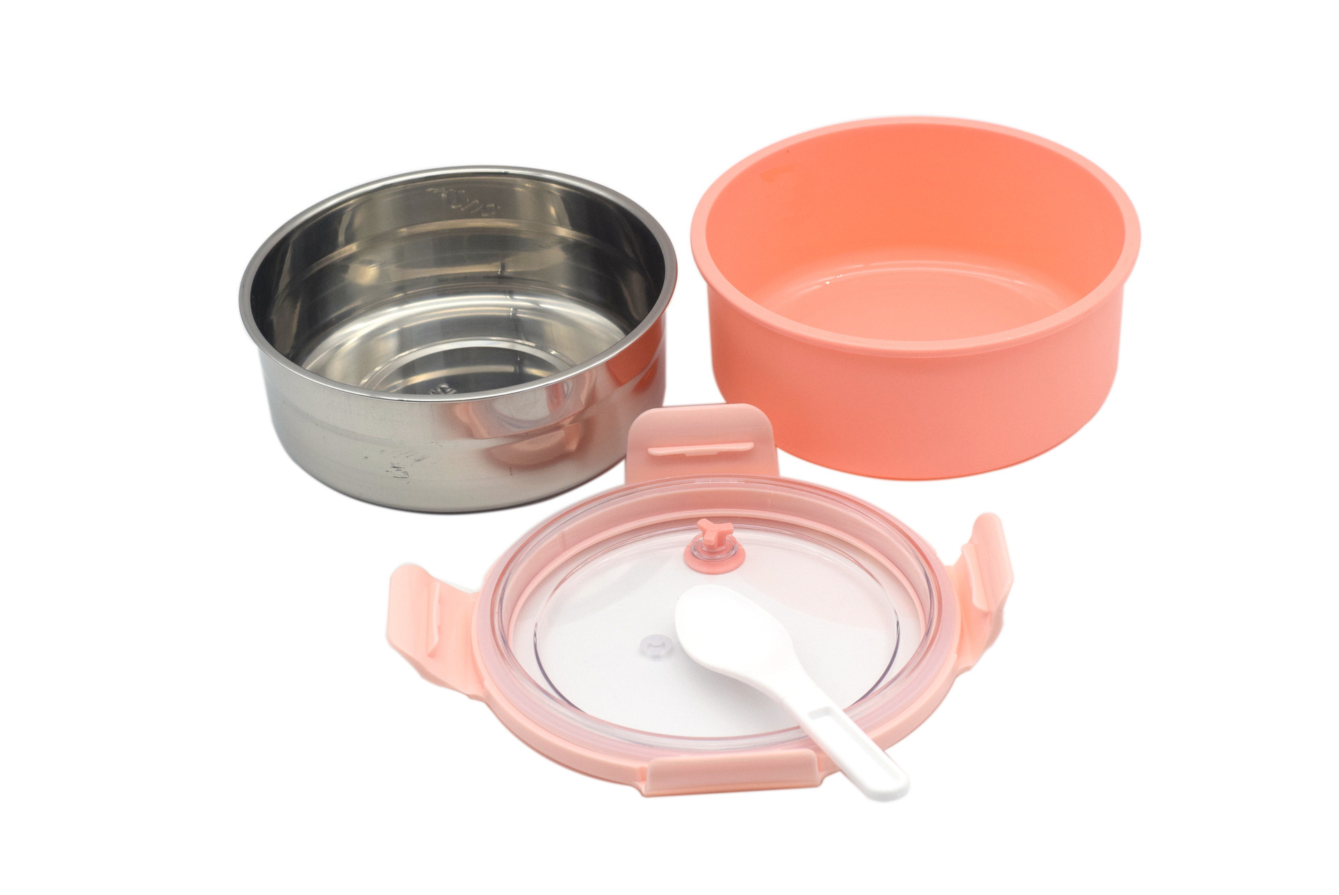 304不锈钢保温饭盒密封圆形便携饭盒便当盒上班族学生带饭餐盒详情6