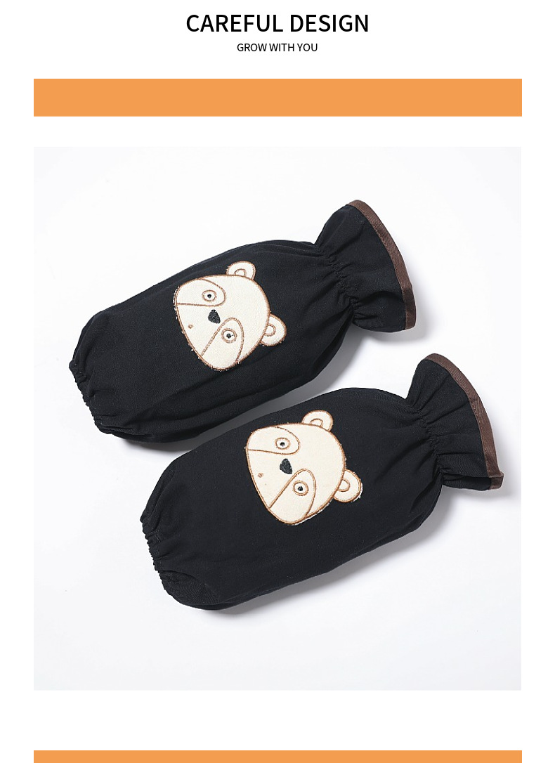 袖套大量批发卡通小熊刺绣棉袖套家务服务员防油污袖套亚马逊货源详情12