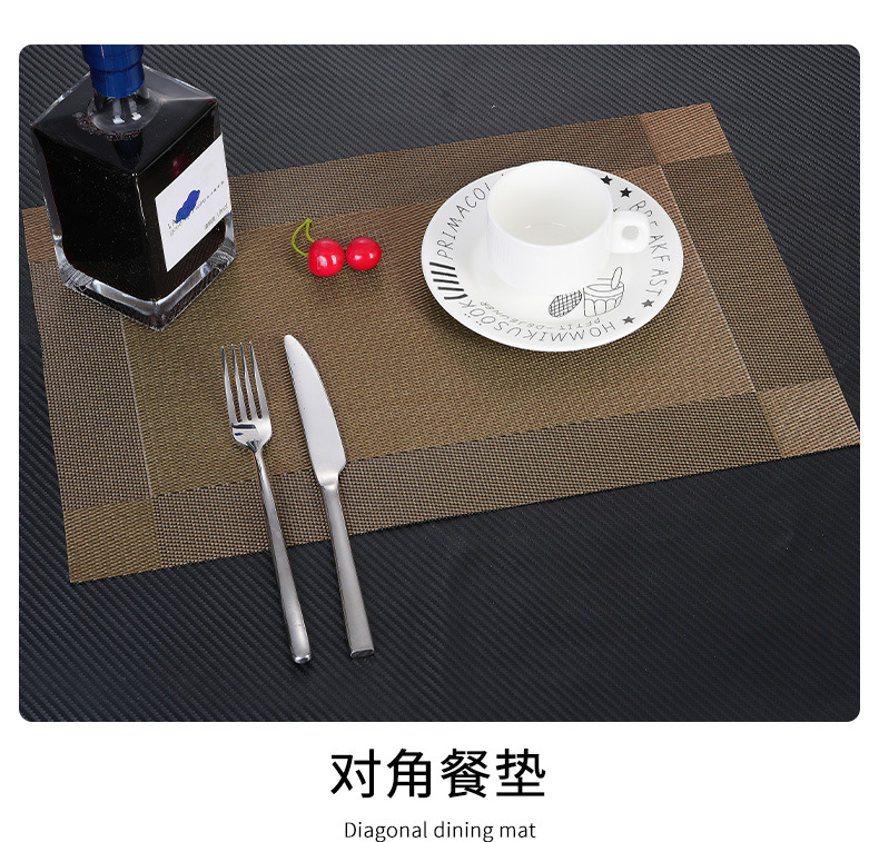 餐垫PVC杯垫碗垫餐桌隔热垫餐盘西餐垫餐桌垫餐布防水防滑家用详情11