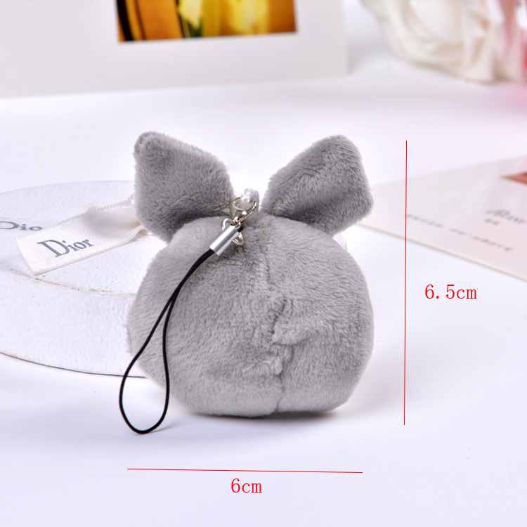 Cartoon animal head plush pendants, mini dolls, toys, headwear, clothing accessories, small claw machine dolls pic 4
