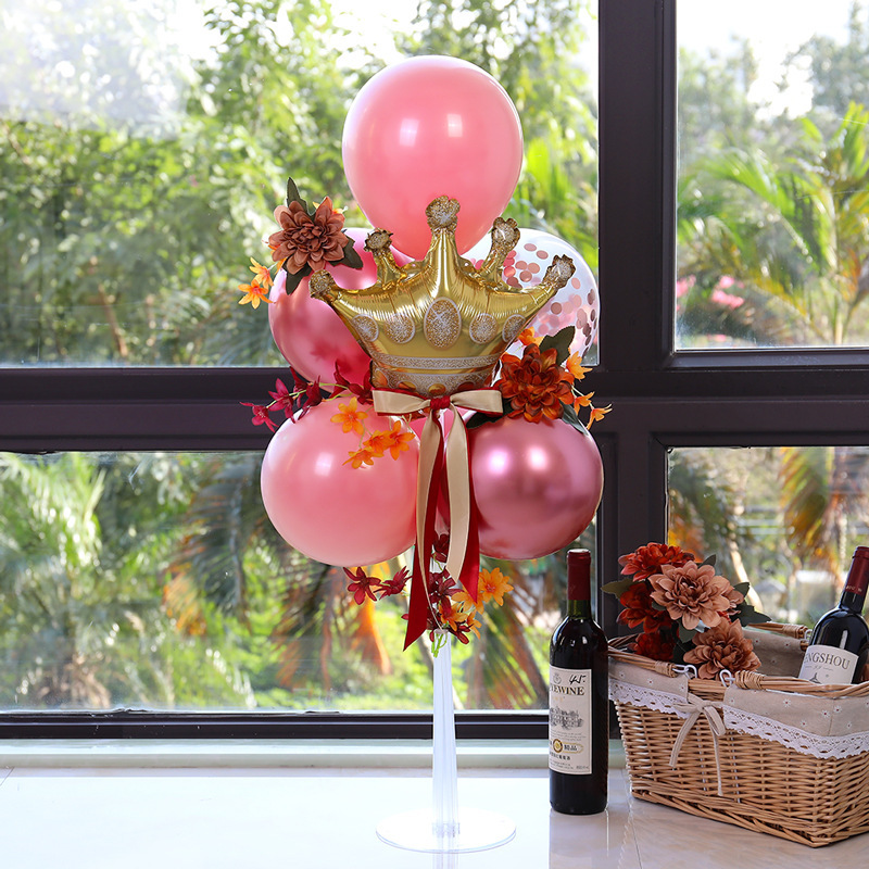 桌飘支架气球立柱结婚婚房场景布置地飘路引汽球底座婚庆用品详情5