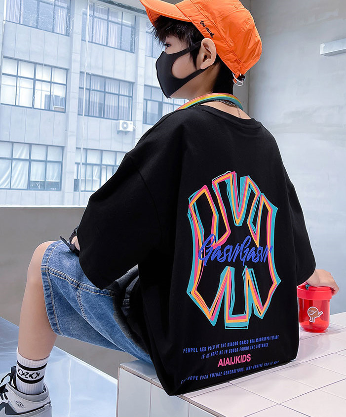 儿童装男童短袖T恤夏装2022年新款夏季男孩中大童夏款纯棉上衣潮t详情5