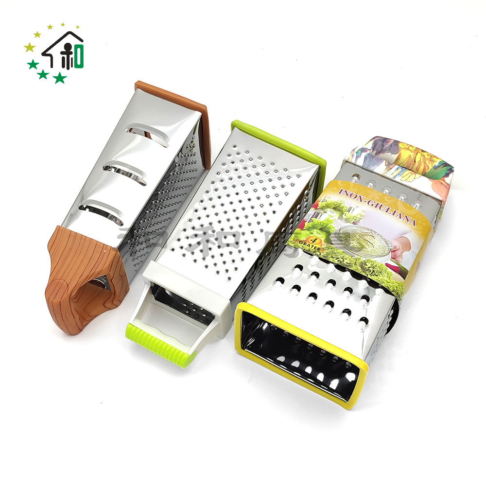 Stainless steel four-sided vertical kitchen multi-functional vegetable slicer, shredder, potato slicer, and vegetable scrubber pic 21