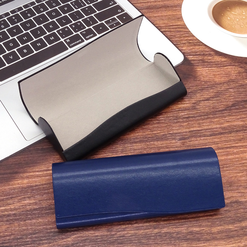 眼镜盒皮质眼镜盒批发时尚镜盒高档眼镜盒手工镜PU眼镜盒印字详情8