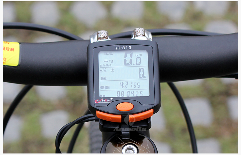 博格尔813无线码表 自行车有线码表 自行车电脑 计算 全屏背光详情34