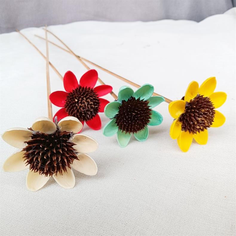 万花丛影2023永生花diy手工花太阳花干花插花手工制作详情6