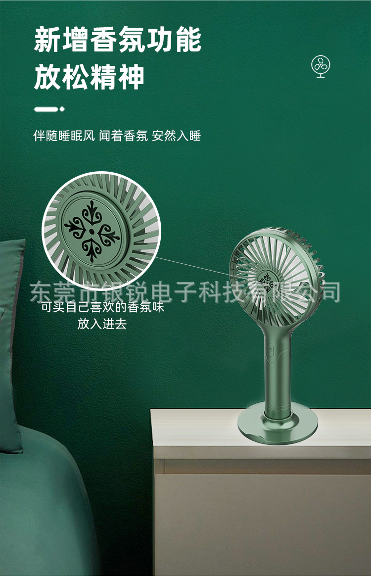 新款迷你usb小风扇手持随身便携静音办公学生桌面风扇可logo详情8