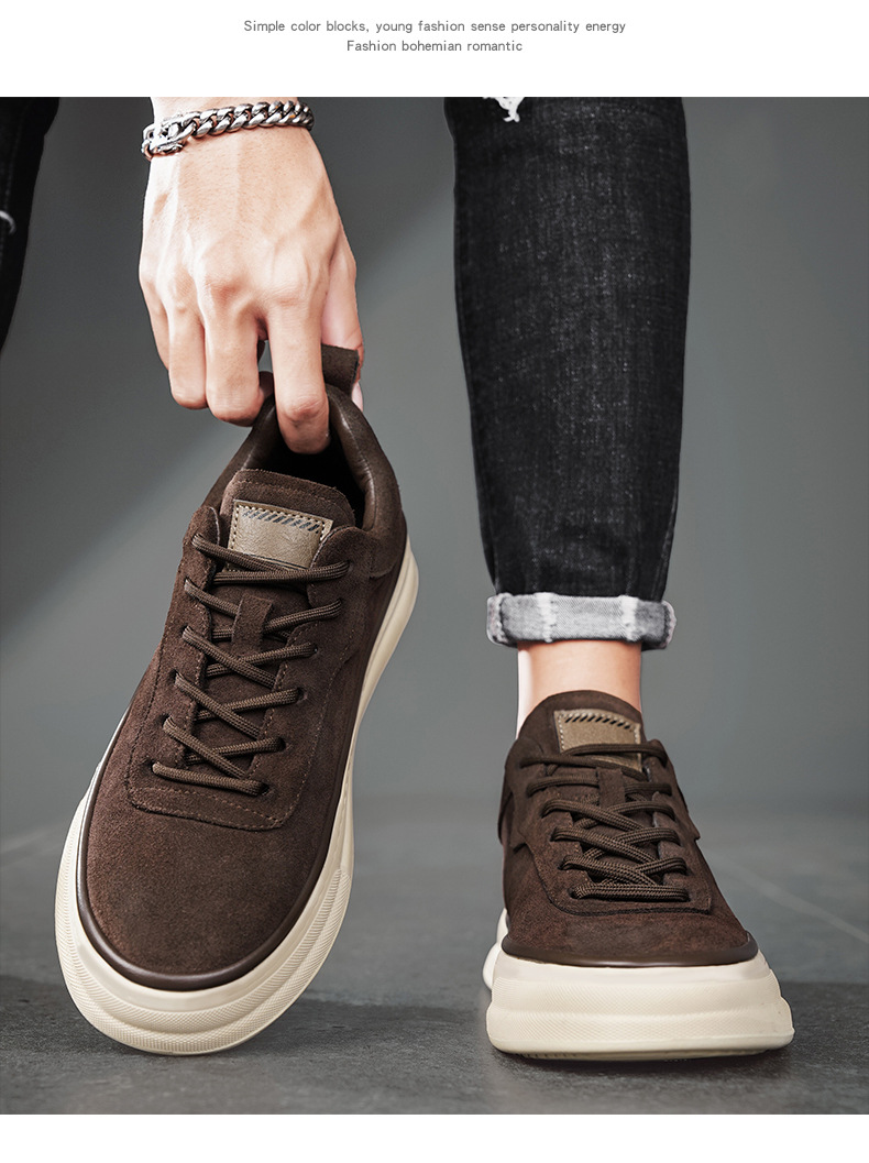 男鞋2024新款秋季复古休闲工作上班鞋子韩版百搭男士运动板鞋大码详情16