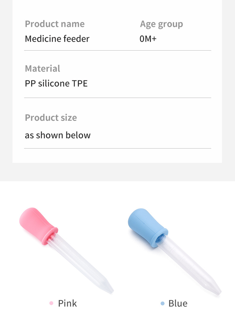 Food-grade dropper drug feeder, high suction power silicone drug dropper, test tube drug feeding tool, water-absorbing toy pic 7