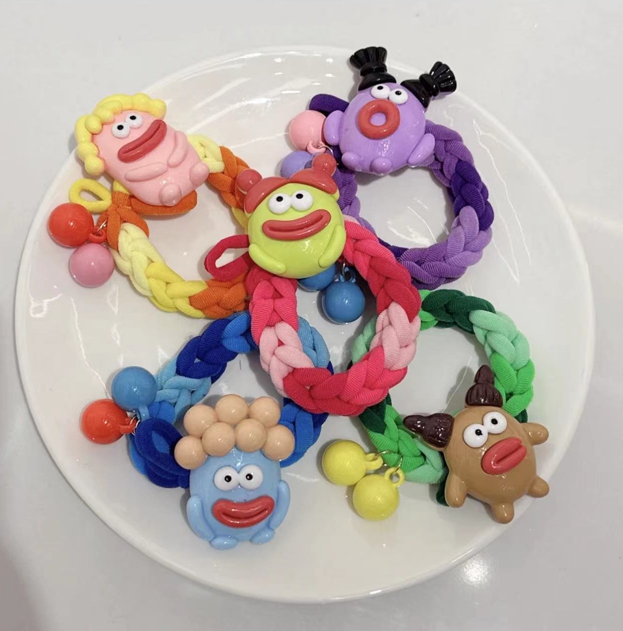 超可爱香肠嘴发圈儿童少女发绳女2023新款高弹力耐用不伤发橡皮筋详情19