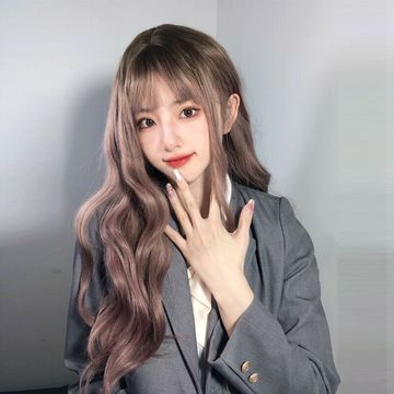 跨境热销假发女网红同款染色气质长卷发透气玫瑰网高温丝直播货源详情2